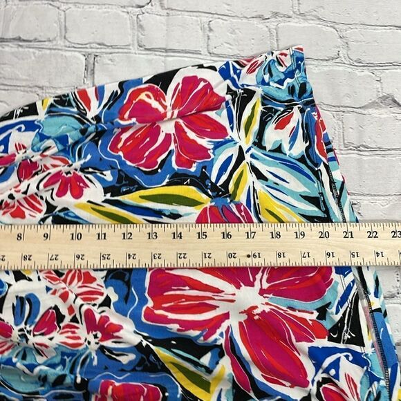Lane Bryant Floral Print Pull On Mini Skirt size 22/24 plus size - Picture 8 of 8